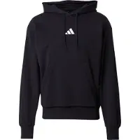 Adidas Urheilullinen collegepaita 'Essentials Feelcozy' musta / valkoinen