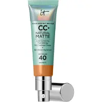 IT Cosmetics CC+ Cream Natural Matte Foundation SPF40, 14 Rich
