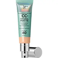 IT Cosmetics CC+ Cream Natural Matte Foundation SPF40, 08 Light Medium