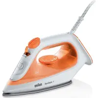 Braun TexStyle 1 SI1009OR -höyrysilitysrauta, 1900 W, 0,22 l, oranssi/valkoinen