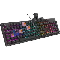 Genesis NKG-2179, Langallinen, USB, Mekaaninen, QWERTZ, RGB LED, Musta