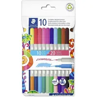 Staedtler 3280 c10, Multi, 20 väriä, Monivärinen, Harjaspää, Kuitu, 1 mm