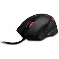 Inter-Tech GT-100 RGB, Oikeakätinen, Optinen, USB A-tyyppi, 6400 DPI, Musta (88884111)