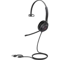 Yealink UH37 Mono Teams USB-C/A kuulokkeet, Langallinen, 20 - 20000 Hz, Toimisto/puhelukeskus, 96,5 g, Kuulokkeet, Musta (1308142)