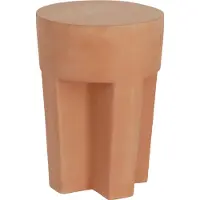 Kave Home Vilena-sivupöytä terrakotta ⌀ 33 cm