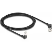 DeLOCK 80294, 2 m, Cat6a, S/FTP (S-STP), RJ-45, RJ-45, Musta