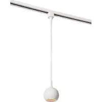 Lucide Track Favori valkoinen riippuvalaisin kiskoon