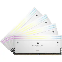 Corsair 64GB (4 x 16GB) Dominator Titanium, DDR5 6400MHz, CL32, 1.40V, valkoinen