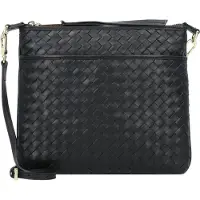 Abro Piuma Crossbody-laukku Nahka 26 cm Musta