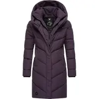 Ragwear Pitkä talvitakki 'Natalka' tummanvioletti