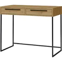 ADRK Furniture Kirjoituspöytä ADRK Huonekalut Aria, ruskea/musta
