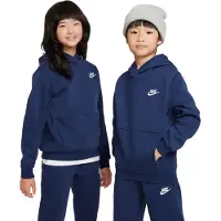 Nike Collegepaita 'Club Fleece' laivastonsininen / valkoinen