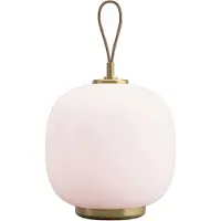 Louis Poulsen VL45 Radiohus kannettava lamppu Ø17,5 cm Brass-pale rose glass