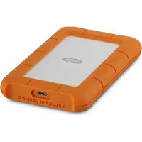 LaCie Rugged USB-C 5 Tt 2.5" -kestävä ulkoinen HDD, harmaa, keltainen