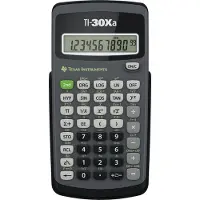Texas Instruments TI-30Xa 10-numeroinen funktiolaskin - Harmaa