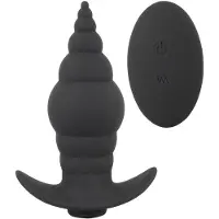 Black Velvets Anaalivibraattori kaukosäätimellä, Usb, Black Velvet