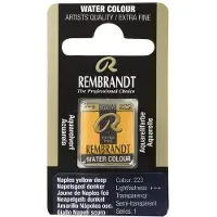 Taidepiste Rembrandt akvarelli 223 Naples Yellow Deep - 1/2 nappi