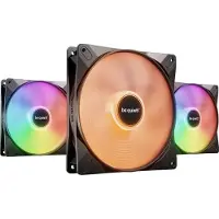 be quiet! LIGHT WINGS LX 140mm PWM 3-Pack Black, Tuuletin, 14 cm, 1200 RPM, 95 m³/h, Musta (BL127)