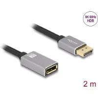 DeLOCK 81080, 2 m, DisplayPort, DisplayPort, Uros, Naaras, 7680 x 4320 pikseliä