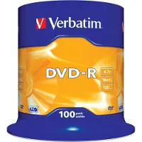 Verbatim DVD-R 4,7GB/120min, 16x, spindle, 100kpl