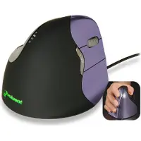 Evoluent VerticalMouse 4, Oikeakätinen, Optinen, Langaton RF, Musta, Ruskea (VM4SW)