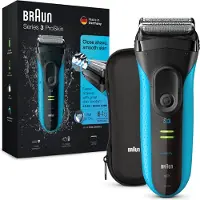 Braun Series 3 ProSkin 3045s sähköparranajokone, musta/sininen