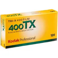 Kodak Professional Tri-X 400TX - Mustavalkoinen filmi - 120 (6 cm) - ISO 400 - 5 rullaa