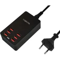 Logilink PA0139, Sisätila, AC, 5 V, Musta
