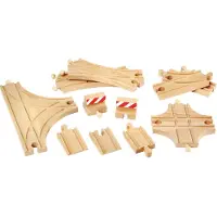 BRIO World - 33307 - Evolution Avance 11 Rails Box - Tarvike puiselle junaradalle - Valikoima kiskoja - alkaen 3