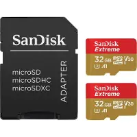 SanDisk Extreme microSDHC 32GB + SD