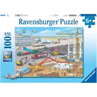 Ravensburger Construction at the Airport, 100 kpl, Ajoneuvot, 6 vuosi/vuosia