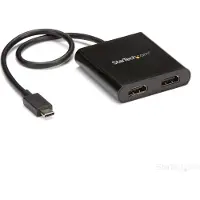 StarTech.com USB-C to Dual HDMI Adapter -adapteri, Musta