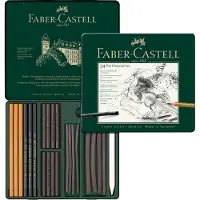 Faber-Castell Set Pitt Charcoal set tin of 24