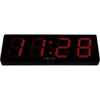 Nextime - Big D LED Kello 51 cm Musta