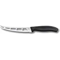 Victorinox Swiss Classic voi- ja tuorejuustoveitsi, 13 cm, musta
