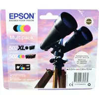 Epson 502-502XL Multipack Pack of 4 19,1 ml musta, keltainen, syaani, magenta alkuperäinen läpipainopakkaus mustepatruuna Expression Home…