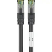 Goobay CAT 8.1 -kaapeli, S/FTP (PiMF), musta