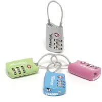 Master Lock TSA Zahlenschloss, Zufaellige Farbe, 8,2x3x1,4cm (4688EURD)