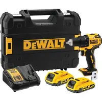 DeWalt DCD708D2T-QW, Akkuruuvinväännin, Pistoolikahva, Musta, Keltainen, 1650 RPM, 450 RPM, 26 Nm