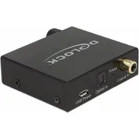 DeLOCK – Digital Audio Converter to Analogue HD with Headphone Amplifier, black (63972)