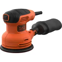 Black & Decker Langaton eksentrihionta – BLACK+DECKER – BEW210-QS – 230W – 125mm – sisältää 1 hiomapaperin ja keräyslaukun