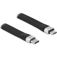 DeLOCK – USB 2.0 FPC Flat Ribbon Cable USB Type-C to USB Type Micro-B 13.5 cm PD 3 A (86793)