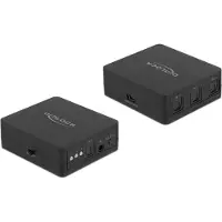 DeLOCK – S/PDIF TOSLINK Switch 3 In 1 Out with IR Remote Control and USB Powered (63395)