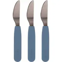 Filibabba Silikone Knive 3-Pak - Powder Blue - Blue - L14CM