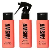 ANSWR At-home Keratin Treatment, 3x100ml Kit