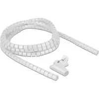 DeLOCK – Spiral Hose with Pull-in Tool 2.5 m x 15 mm white (18839)