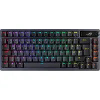 Asus ROG Azoth, Langallinen & langaton, USB + RF Wireless + Bluetooth, Mekaaninen, QWERTY, RGB LED, Musta (90MP0316-BKDA01)