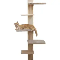 Kerbl Pet seinäraapimispylväs Timber kissoille luonnon väri /harmaa