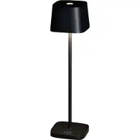 Konstsmide Capri Mini pöytävalaisin usb 2700K/3000K himmennettävä neliömusta