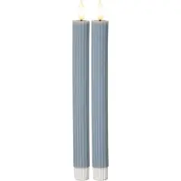 Star Trading LED antiikkikynttilä sininen 2kpl 25cm